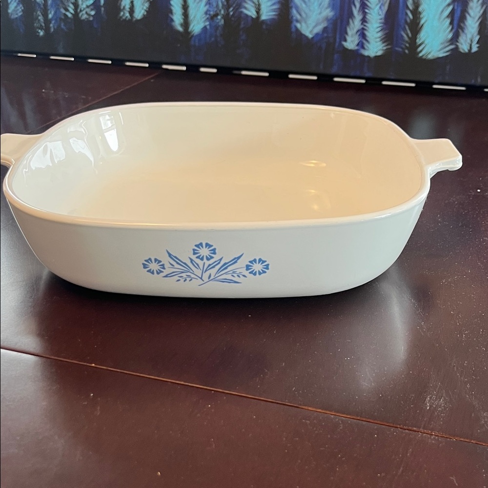 Vintage CorningWare Blue Cornflower P-10 10” Baking Dish Made in Canada
